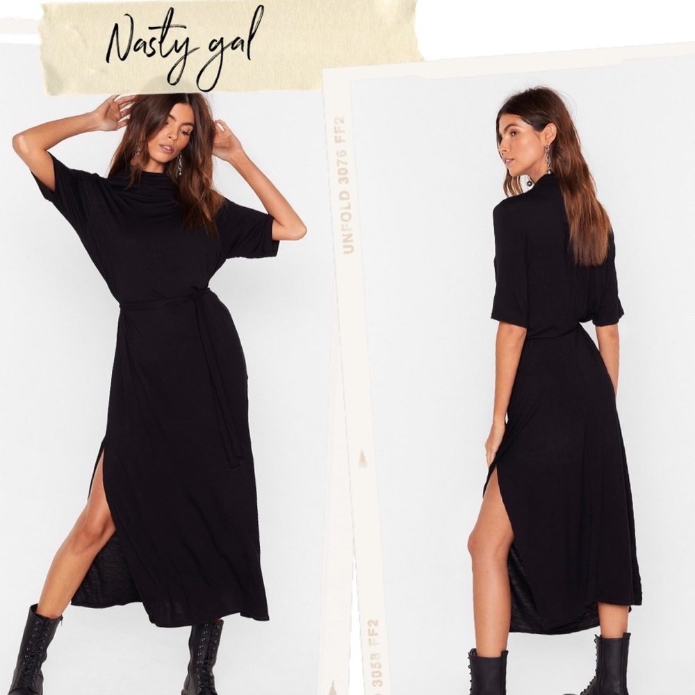 NASTY GAL DRESS WITH SIDE SLITS